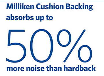 Cushion Backing Absorbs Noise | Milliken UK